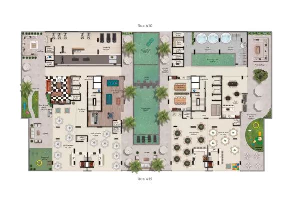 planta Área de Lazer