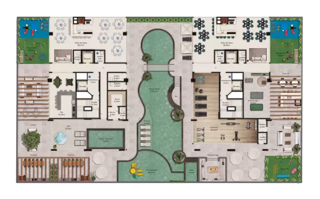 planta Área de Lazer