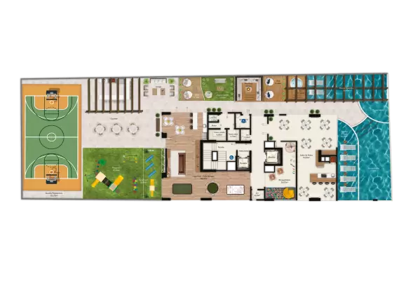 planta  Área de Lazer 