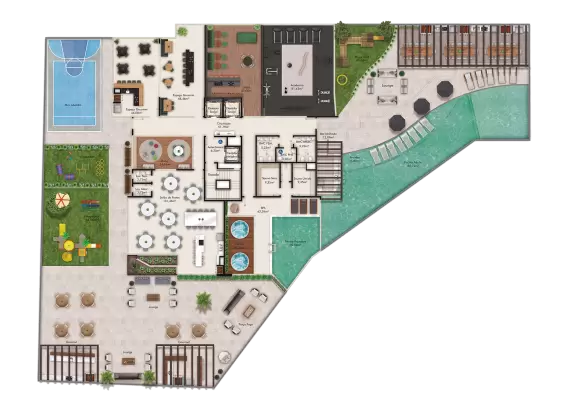 planta Área de Lazer