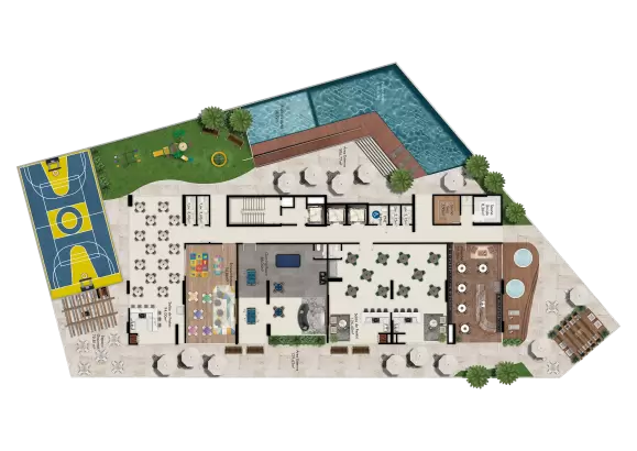 planta Área de Lazer