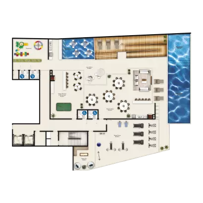 planta Área de Lazer