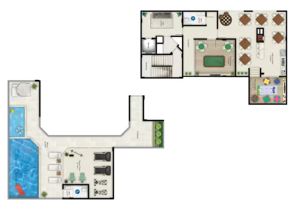 planta Área de Lazer