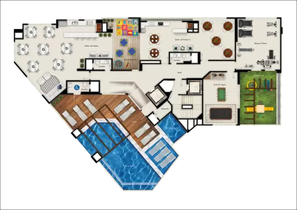 planta Área de Lazer